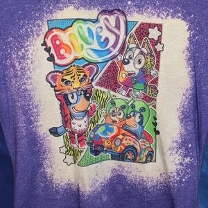 Bluey Kids Graphic T-Shirt - Purple